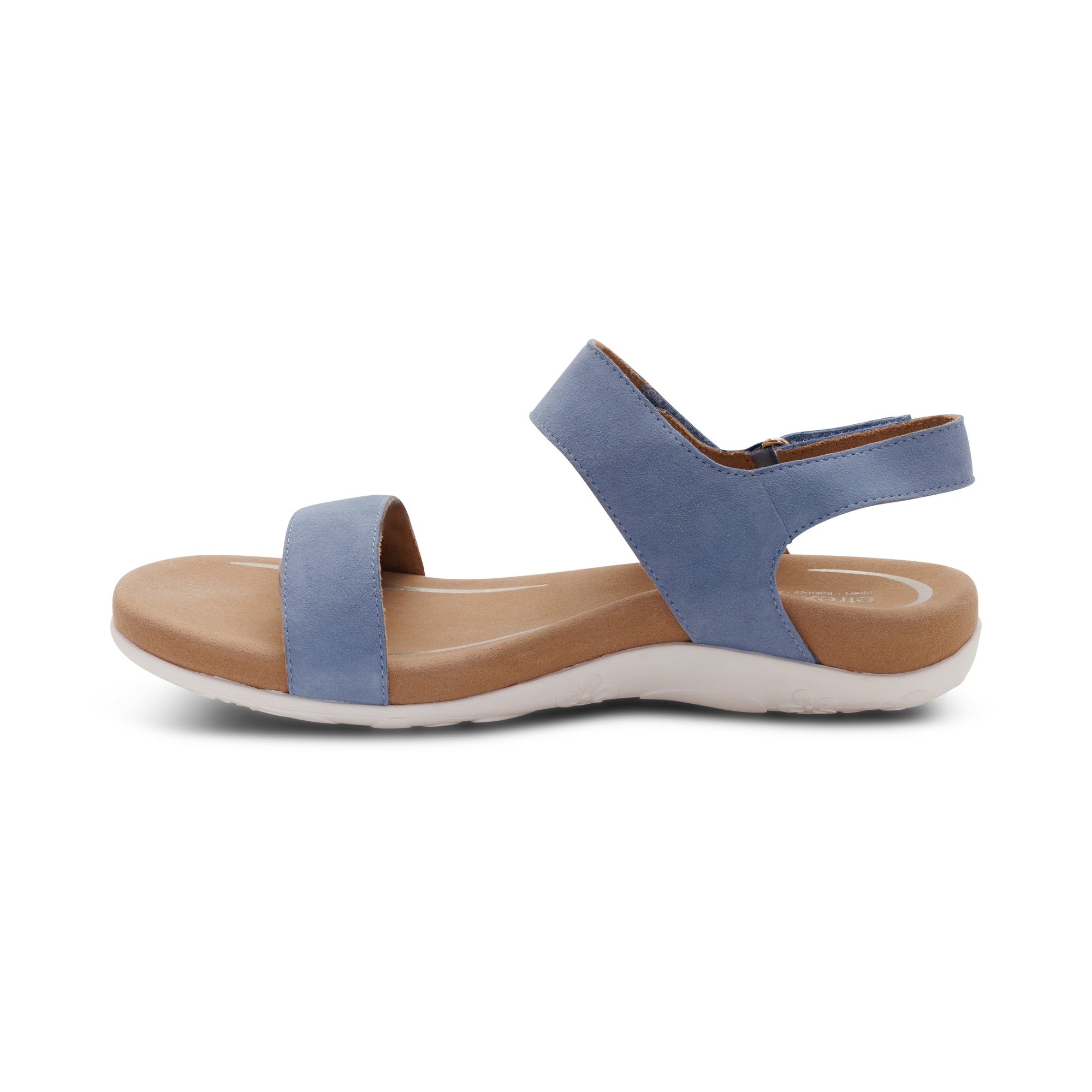 Leslie Arch Support Sandal Left Angle #color_sky blue