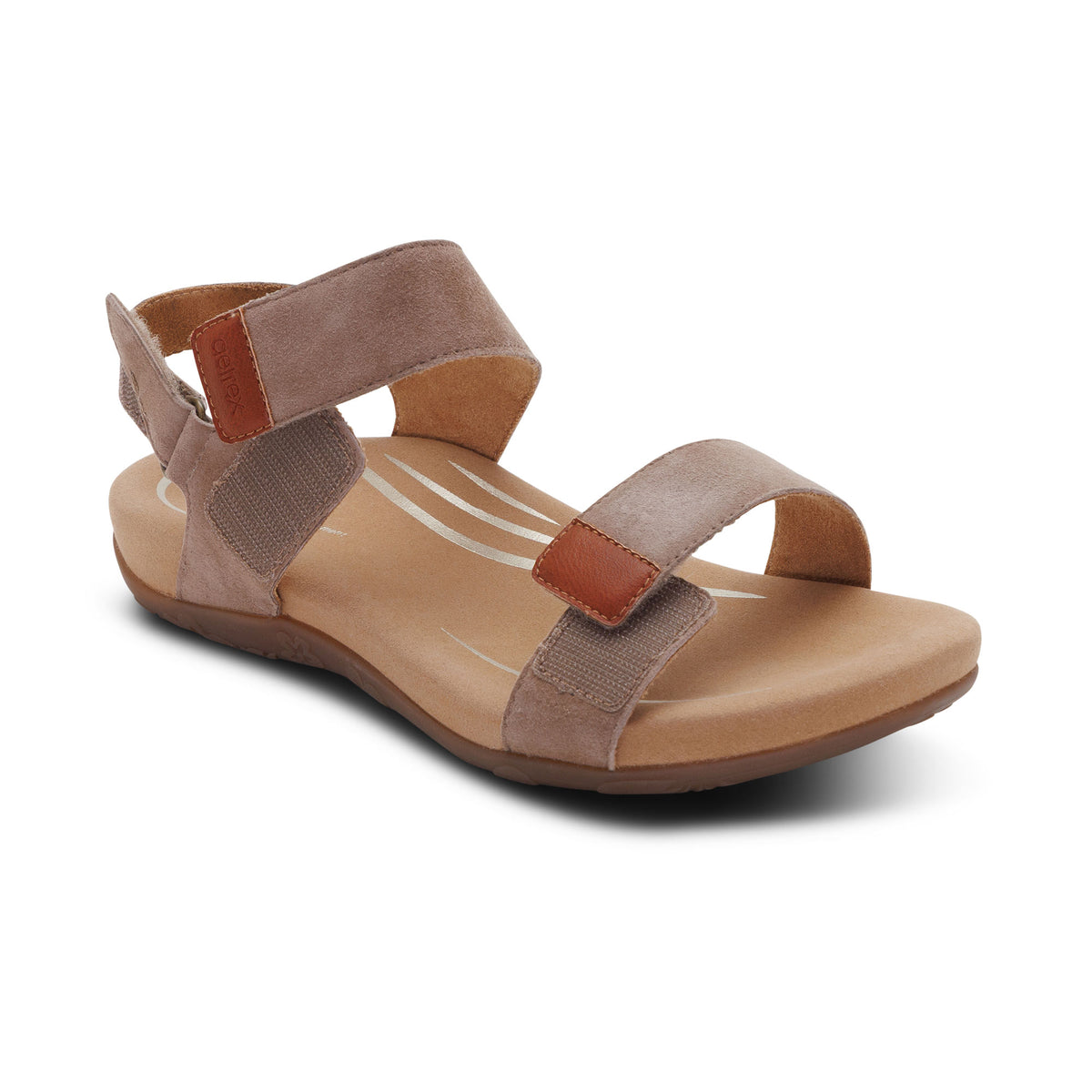 Leslie Arch Support Sandal Extra Angle #color_taupe