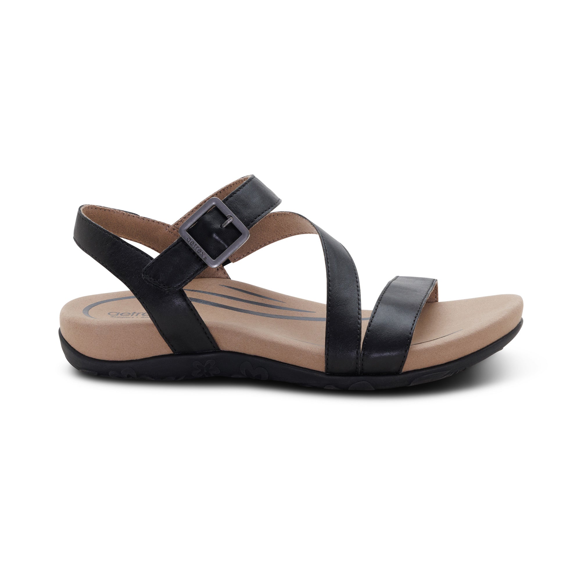 Susie Arch Support Sandal Right Angle #color_black