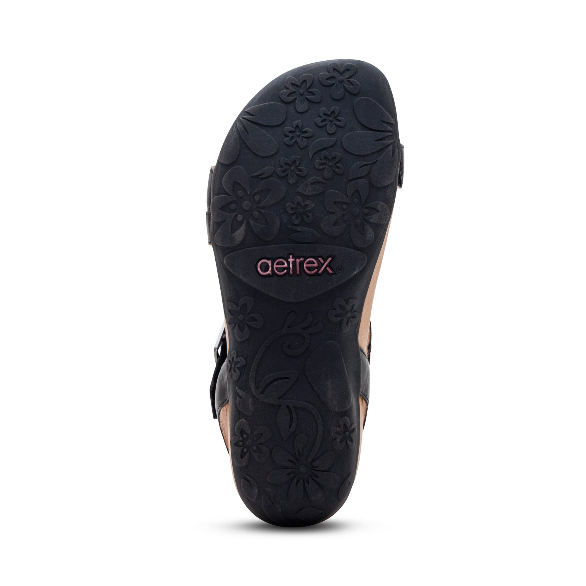 Susie Arch Support Sandal Bottom Angle #color_black