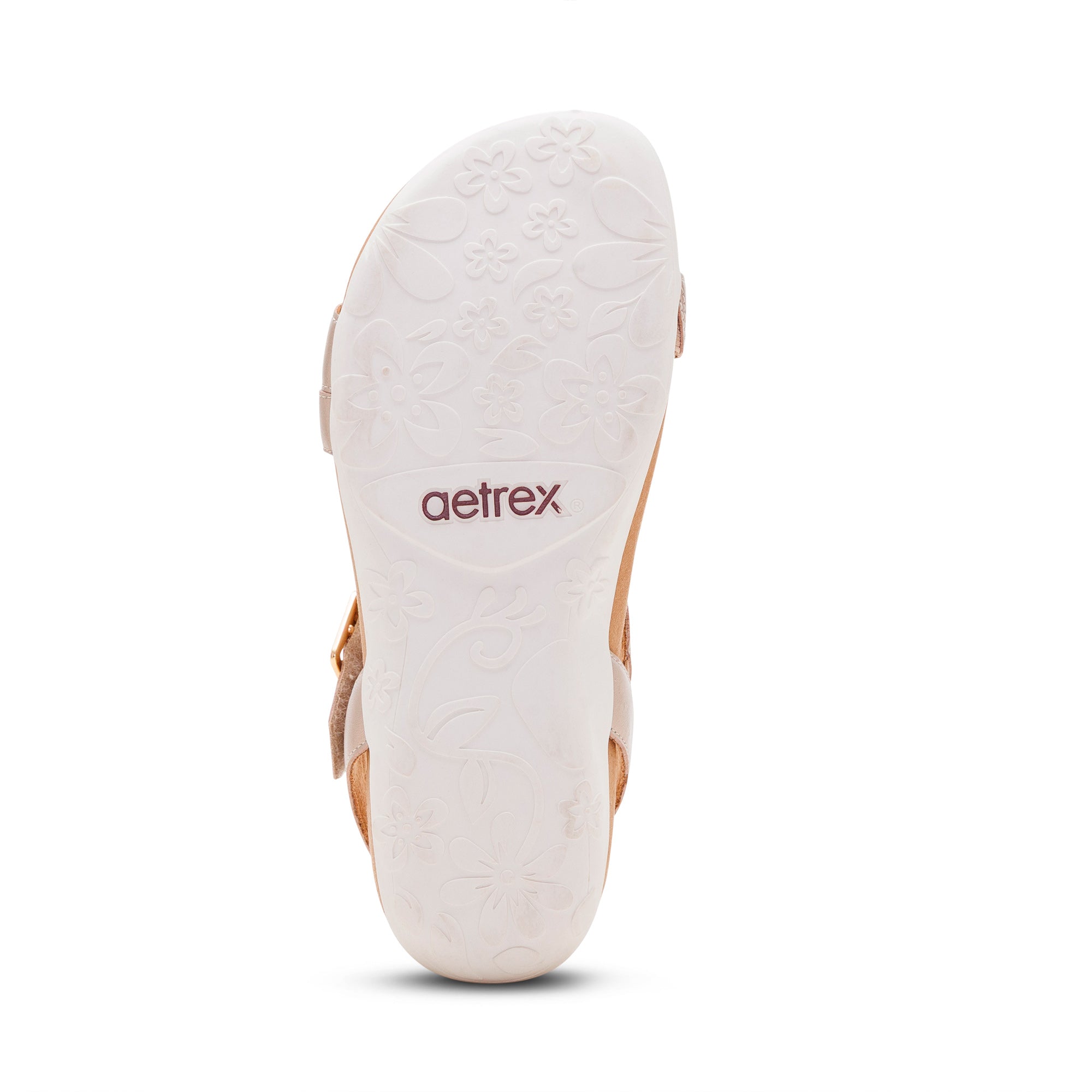 Susie Arch Support Sandal Bottom Angle #color_champagne
