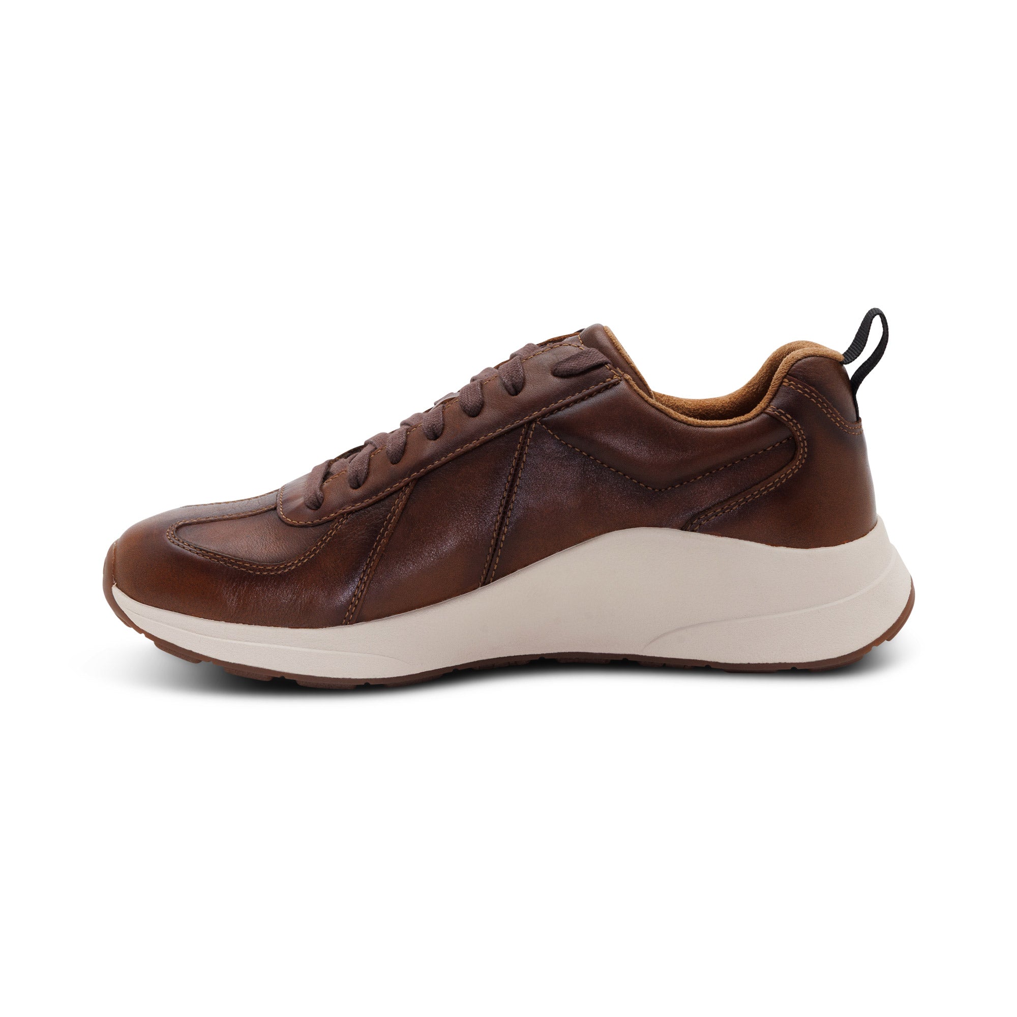 Miles Arch Support Sneaker left Angle #color_cognac