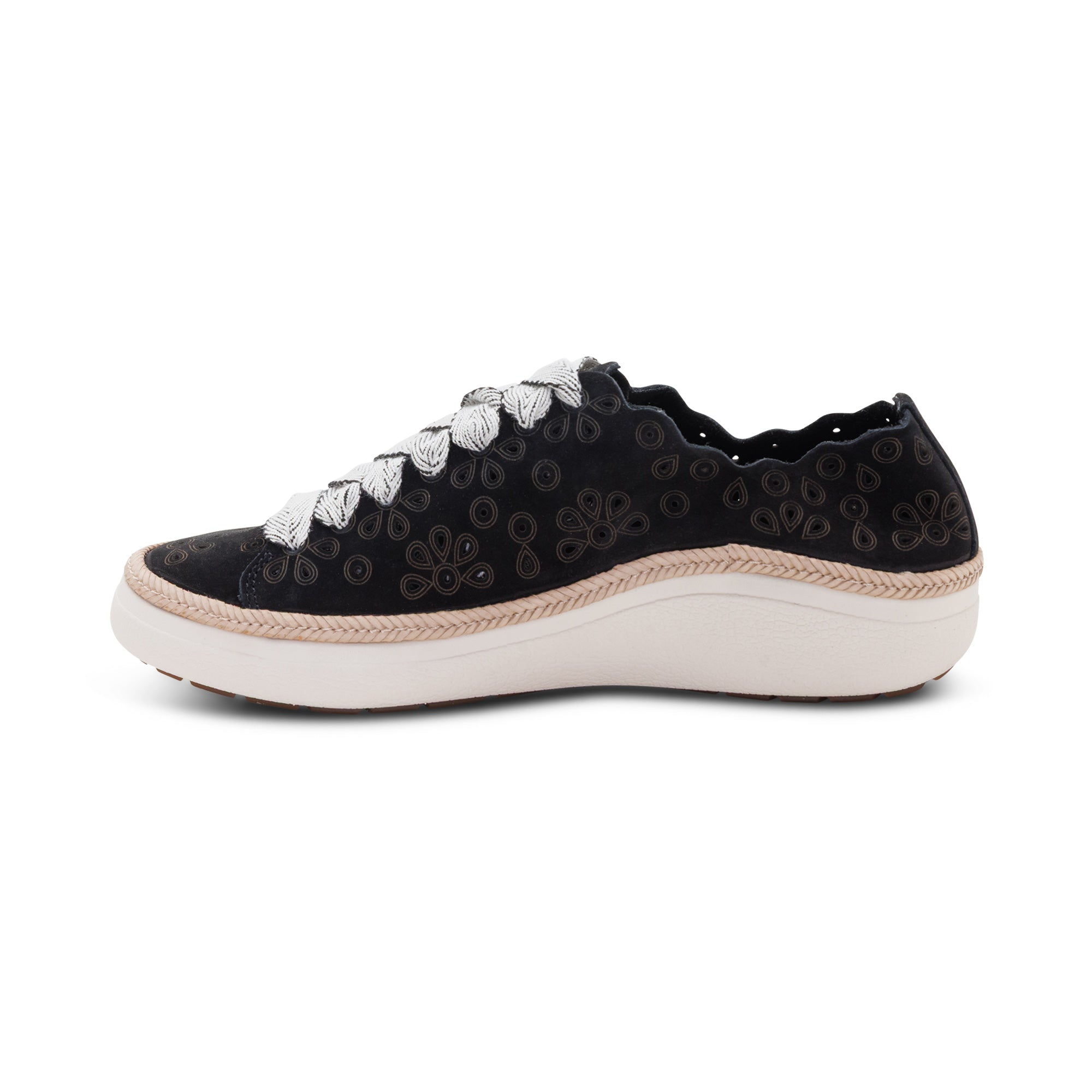 Charlotte Lace-Up Sneaker left Angle #color_black nubuck