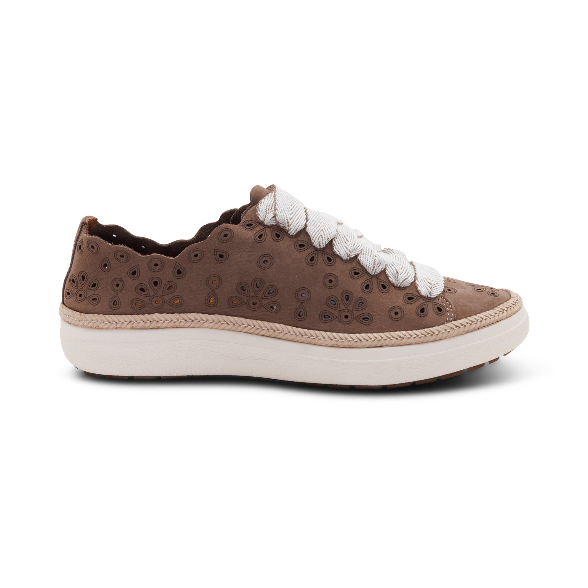 Charlotte Lace-Up Sneaker right Angle #color_taupe nubuck