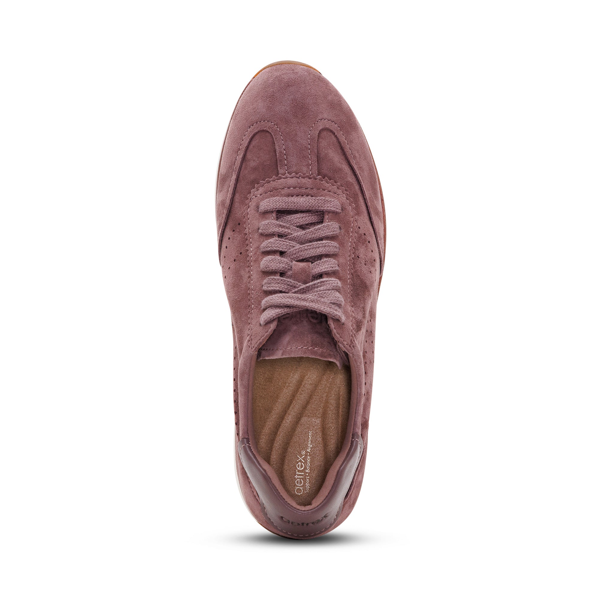 Athena Arch Support Sneaker top Angle #color_mauve