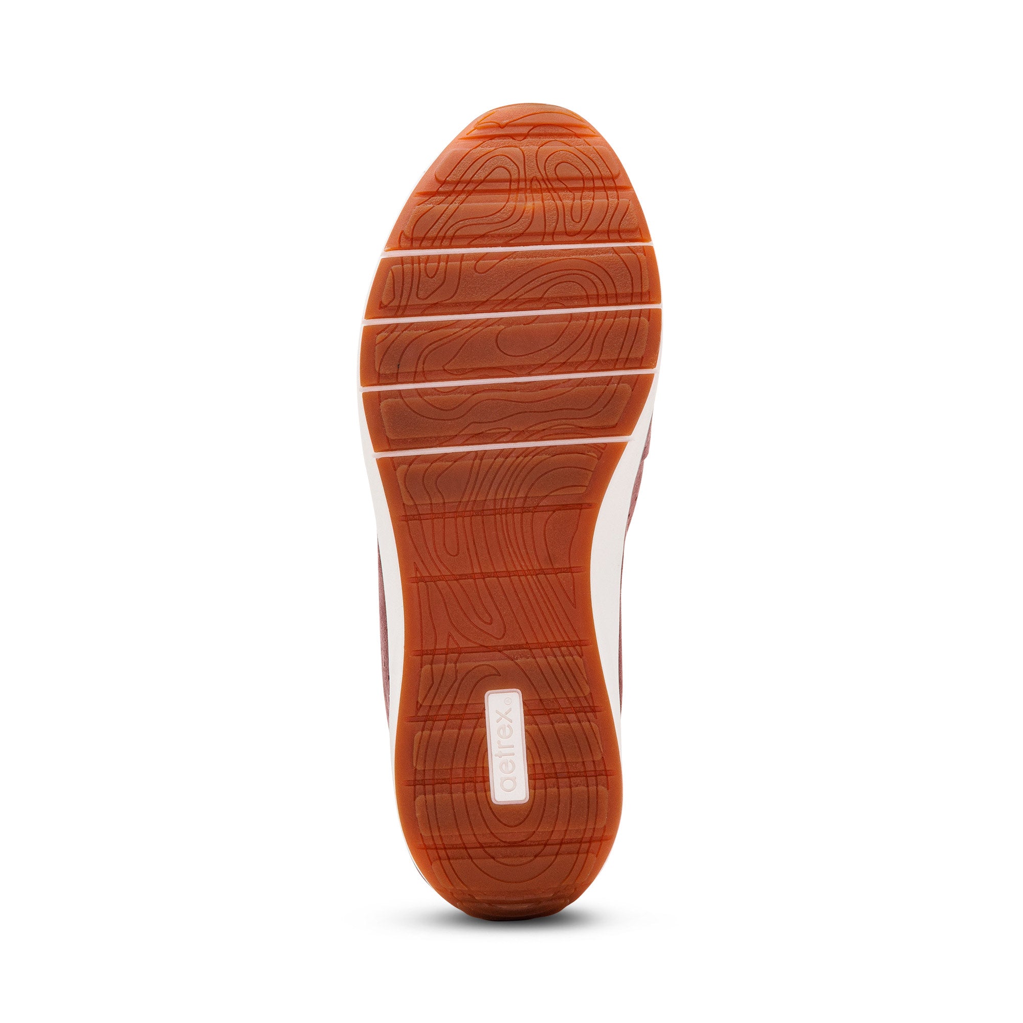 Athena Arch Support Sneaker bottom Angle #color_mauve