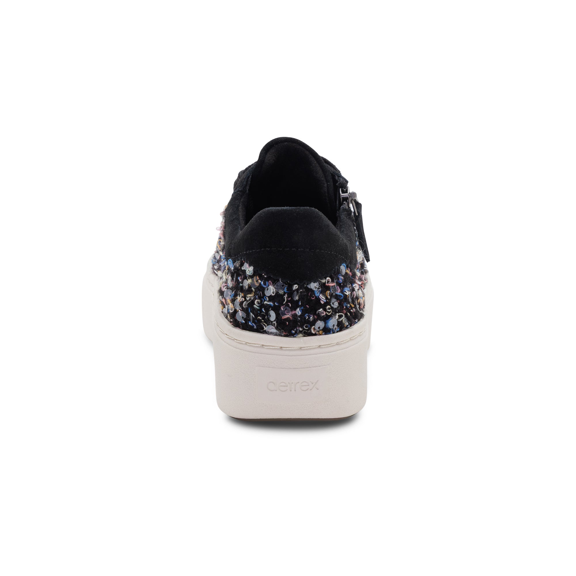 Aubrey Arch Support Platform Sneaker rear Angle #color_black knit