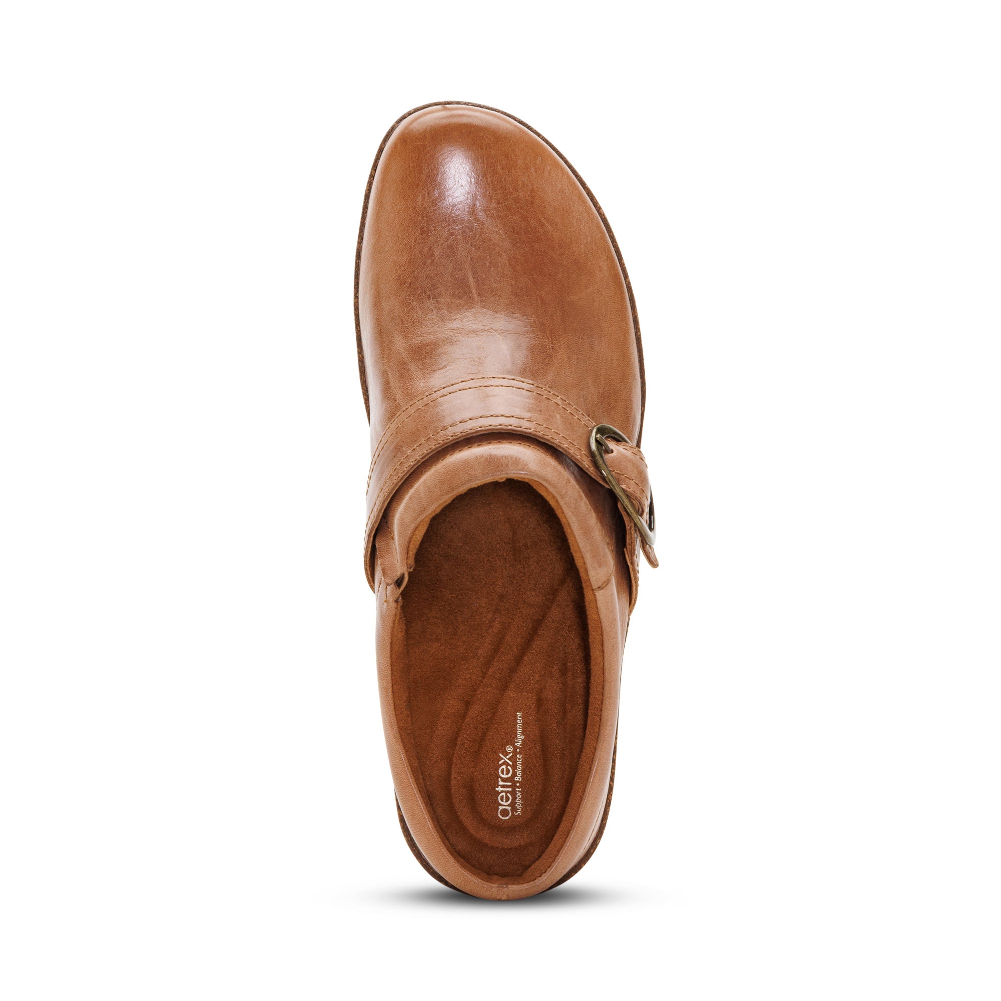 Daphne Slip-On Clog top Angle #color_tan