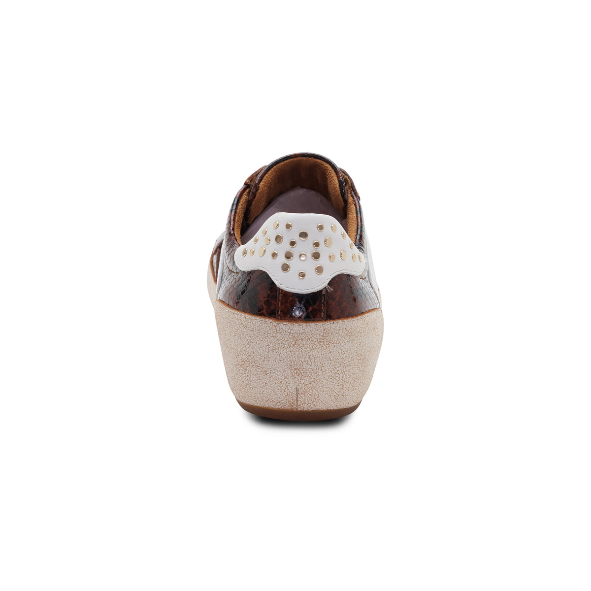 Tess Arch Support Sneaker rear Angle #color_brown snake
