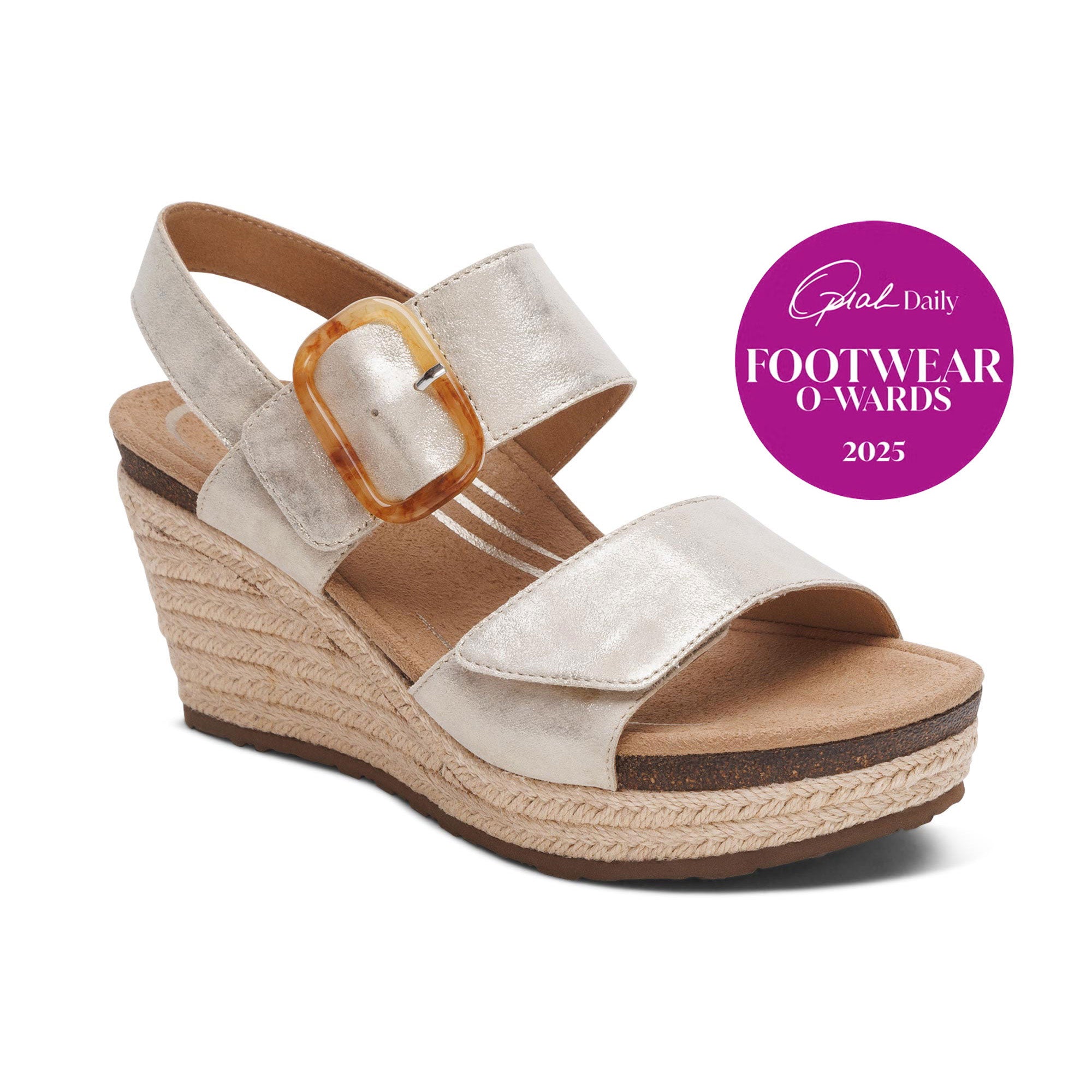 Ashley Arch Support Wedge - Champagne – aetrex