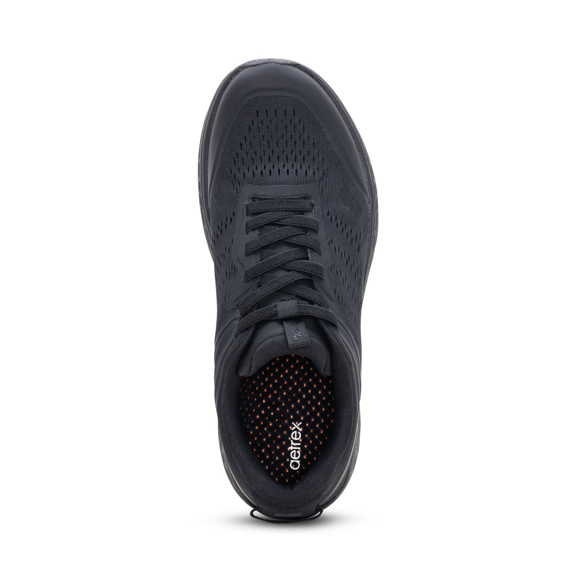Chase Arch Support Sneaker top Angle #color_black/black