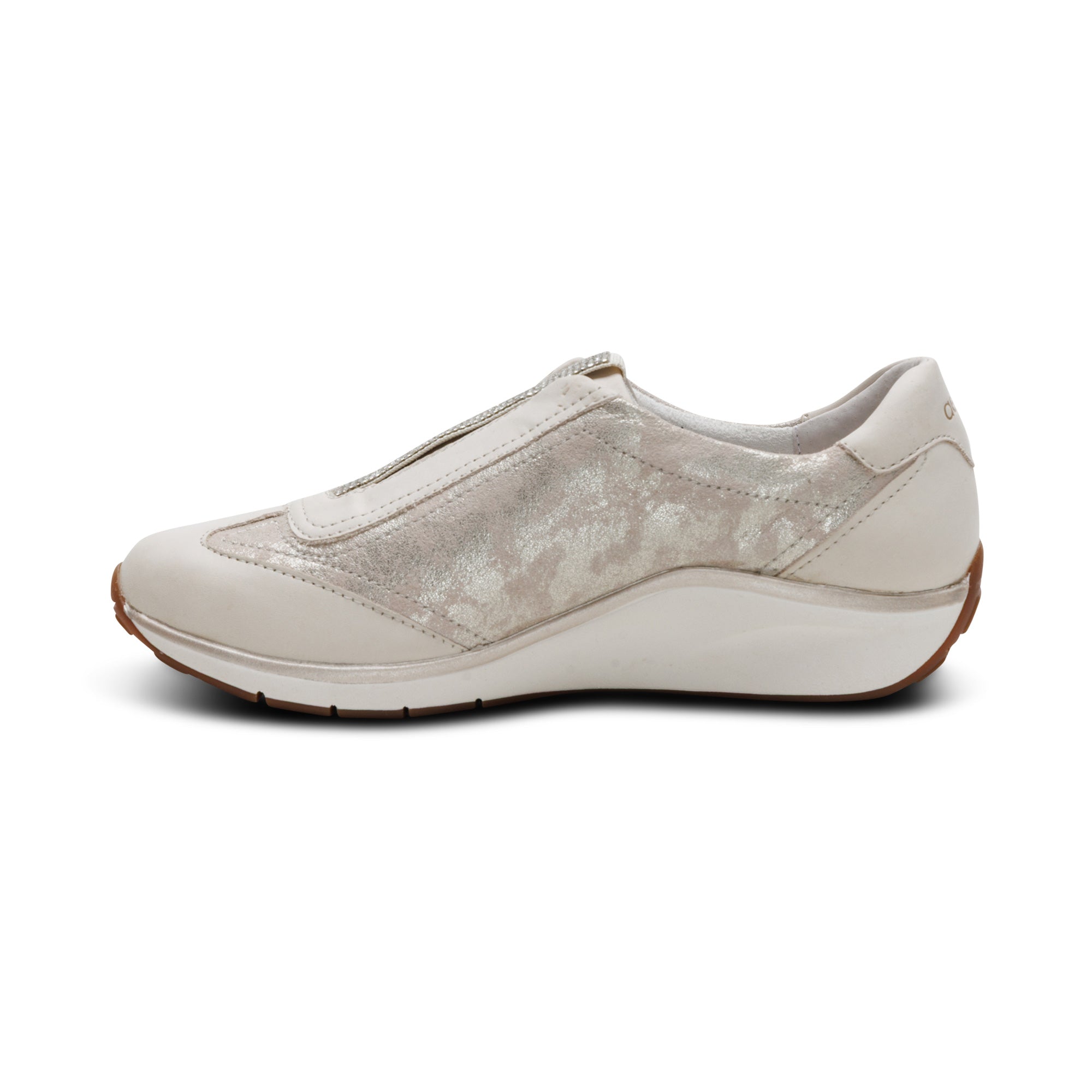 Megan Arch Support Sneaker left Angle #color_champagne