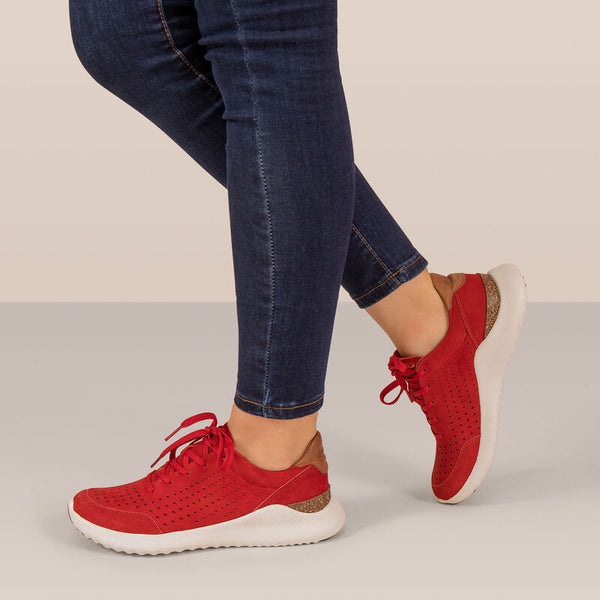 Laura-Arch-Support-Sneakers #color_red