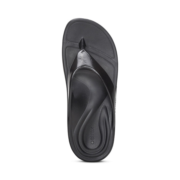 Maui-Orthotic-Flips---Women #color_black-gloss
