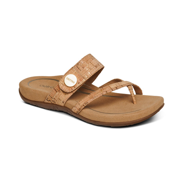 Izzy-Adjustable-Slide-Sandal #color_cork