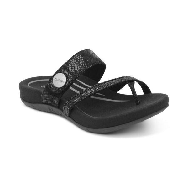 Izzy-Adjustable-Slide-Sandal #color_black-sparkle
