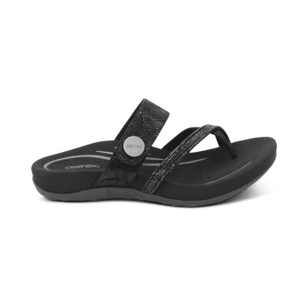 Izzy-Adjustable-Slide-Sandal #color_black-sparkle