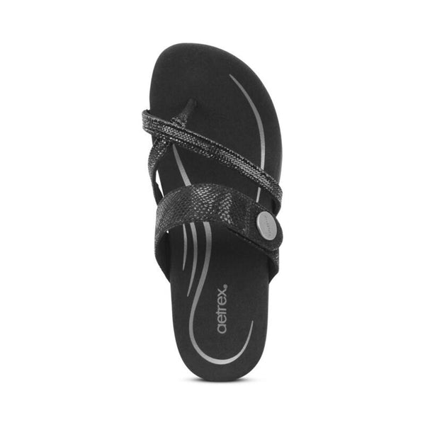 Izzy-Adjustable-Slide-Sandal #color_black-sparkle