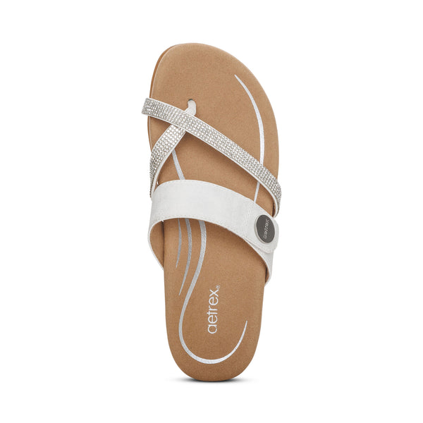 Izzy-Adjustable-Slide-Sandal #color_white-sparkle