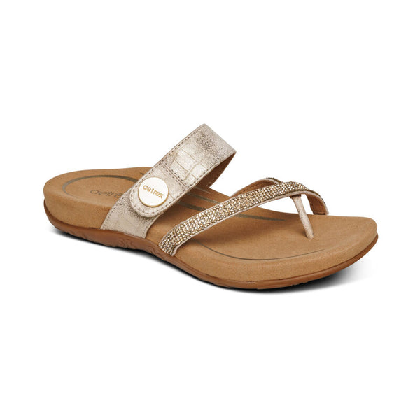 Izzy-Adjustable-Slide-Sandal #color_gold