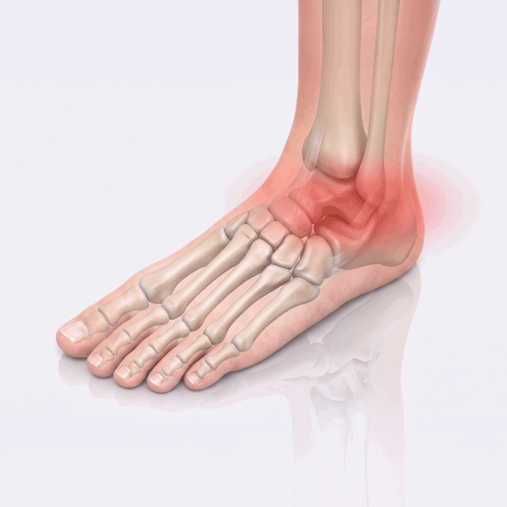 image of foot in pain with arthritis