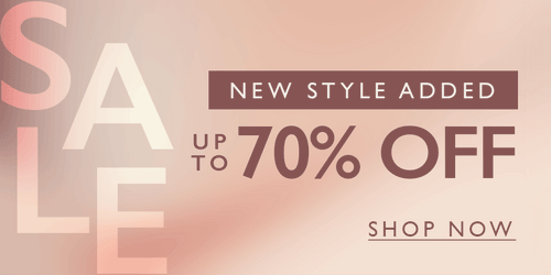Sale, New Styles Added, Up to 70% Off, Shop Now