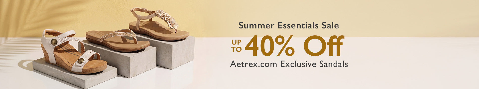 Up To 40% OFF Aetrex.com Exclusive Summer Essentials