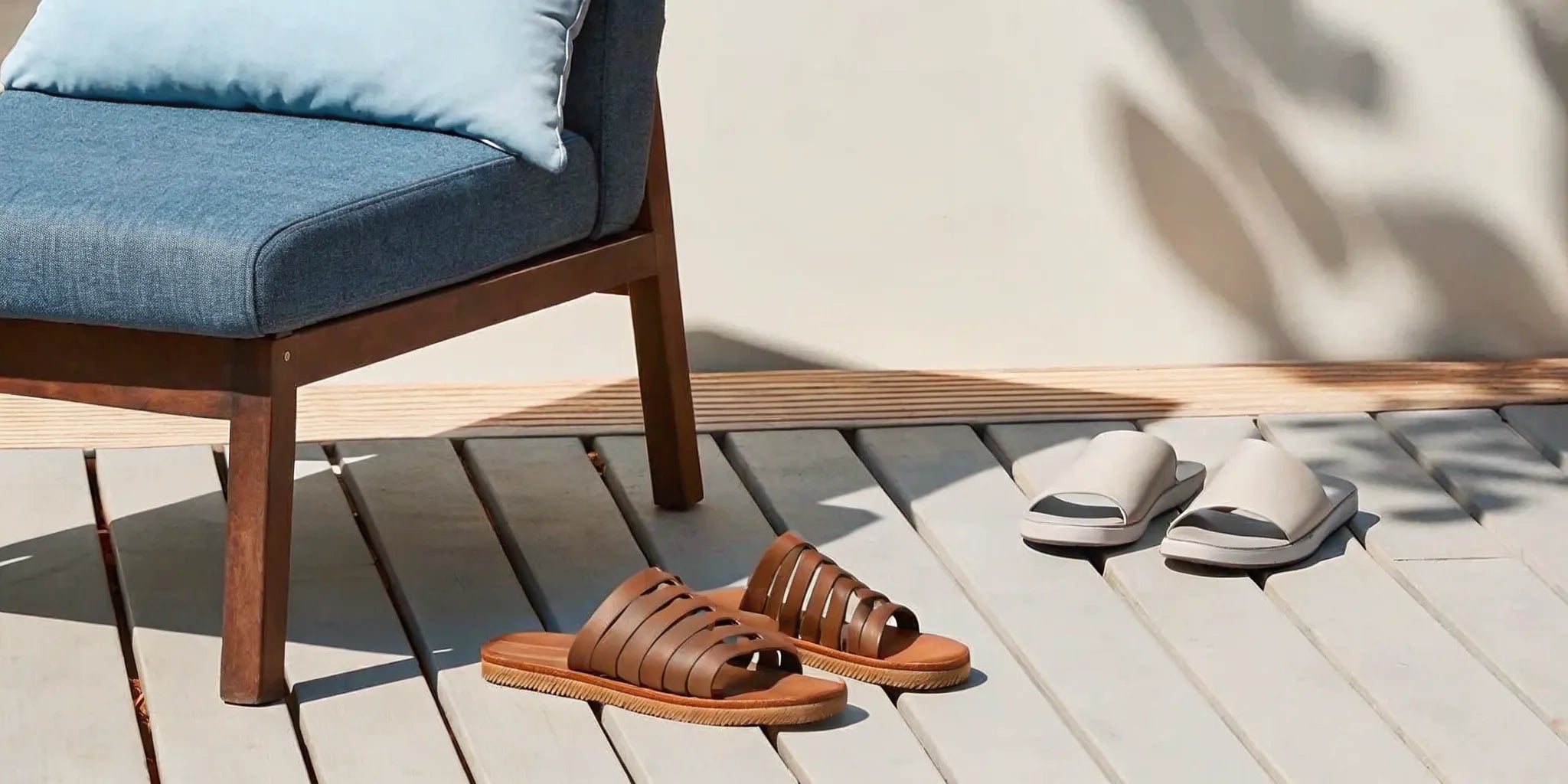 The best arch support sandals for plantar fasciitis, featuring comfortable brown and beige slip-on styles.