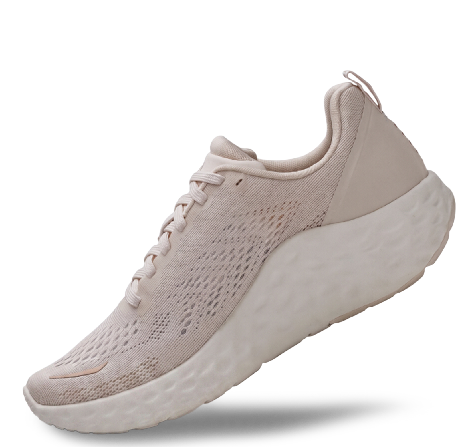 Beige sneaker on a white background