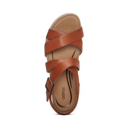 Anna Arch Support Wedge #color_cognac