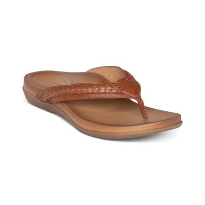 Emmy Braided Thong Sandal #color_brown