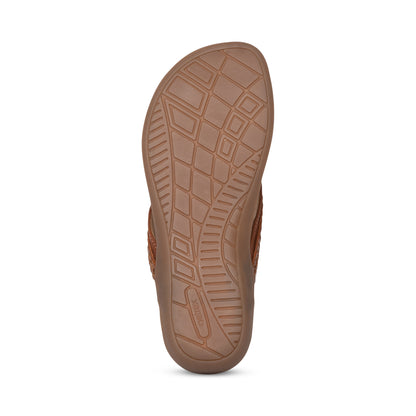 Emmy Braided Thong Sandal #color_brown