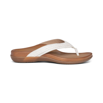 Emmy Braided Thong Sandal #color_white