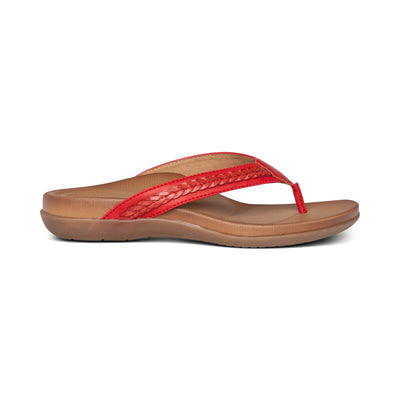 Emmy Braided Thong Sandal #color_red