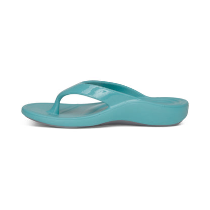 Maui Flips - Women Left Angle #color_glossy-aqua