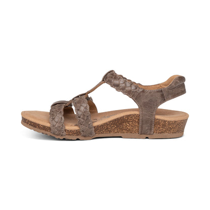 Reese Adjustable Gladiator Sandal #color_taupe