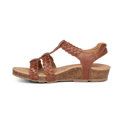 Reese Adjustable Gladiator Sandal #color_cognac-brown