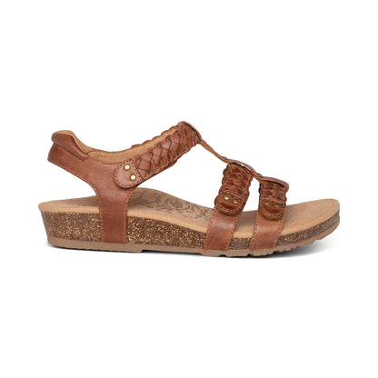 Reese Adjustable Gladiator Sandal #color_cognac-brown