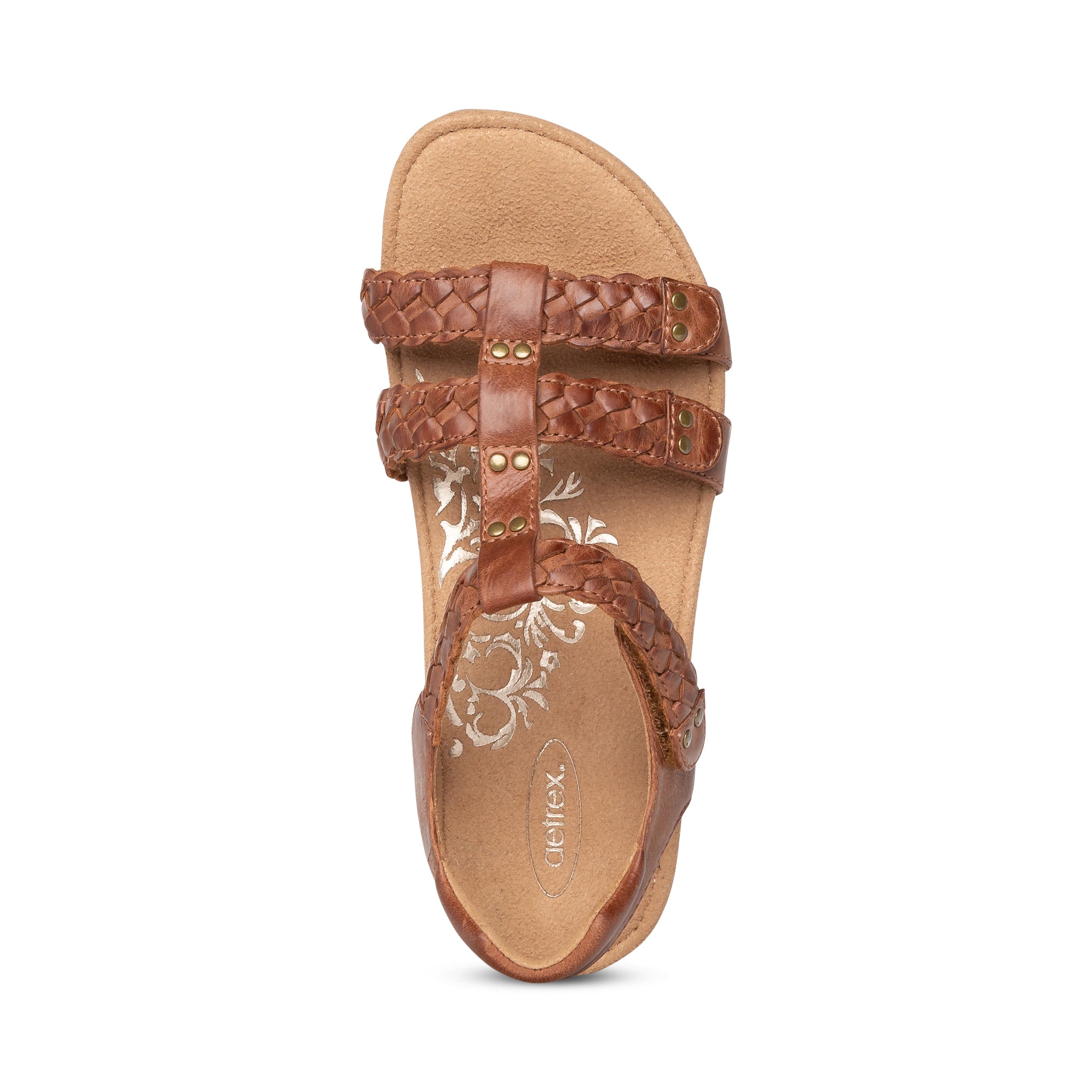 Reese Adjustable Gladiator Sandal #color_cognac-brown