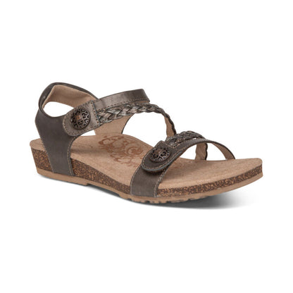 Jillian Braided Quarter Strap Sandal Catalog Angle #color_bronze