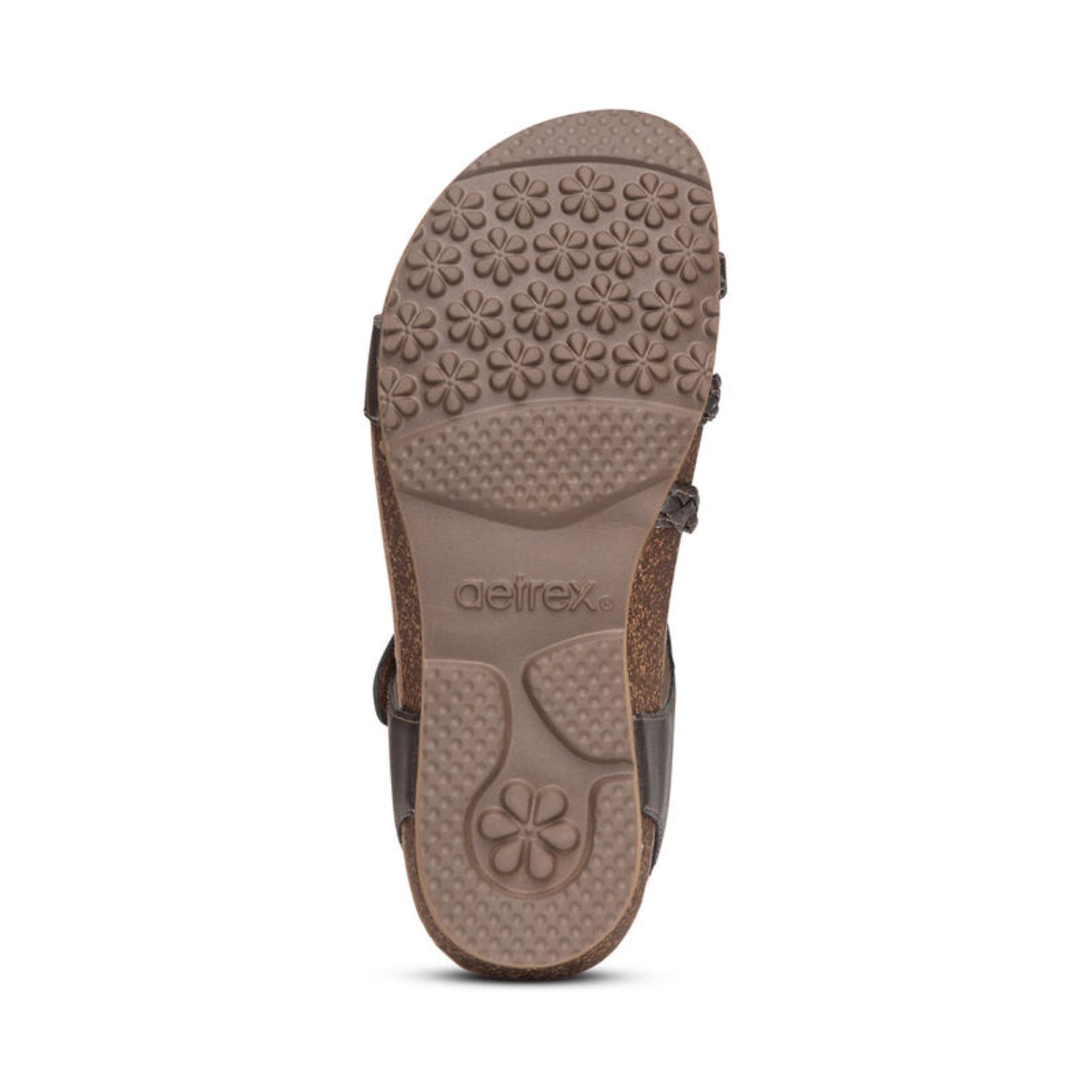 Jillian Braided Quarter Strap Sandal Bottom Angle #color_bronze
