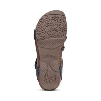 Jillian Braided Quarter Strap Sandal #color_navy