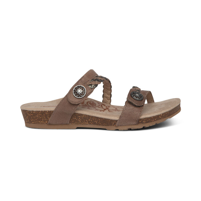 Janey Braided Slide #color_stone