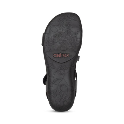 Jess Adjustable Quarter Strap Sandal #color_black