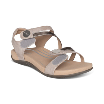 Jess Adjustable Quarter Strap Sandal #color_smoke