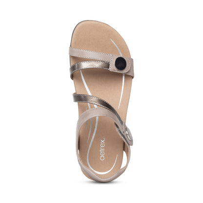 Jess Adjustable Quarter Strap Sandal #color_smoke