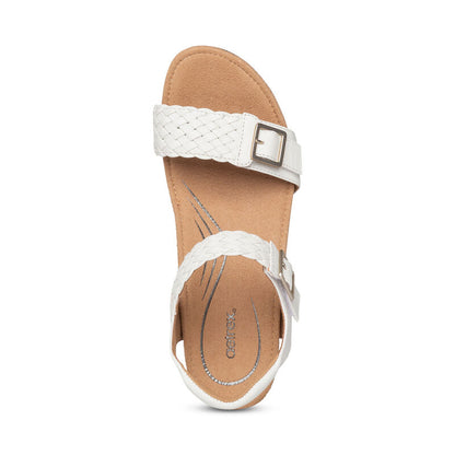 Grace Adjustable Woven Wedge #color_white