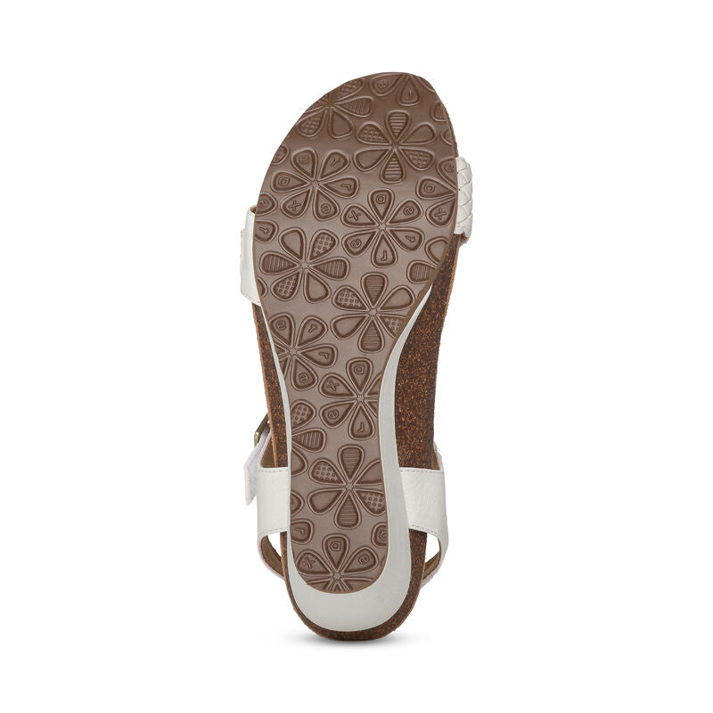 Grace Adjustable Woven Wedge #color_white