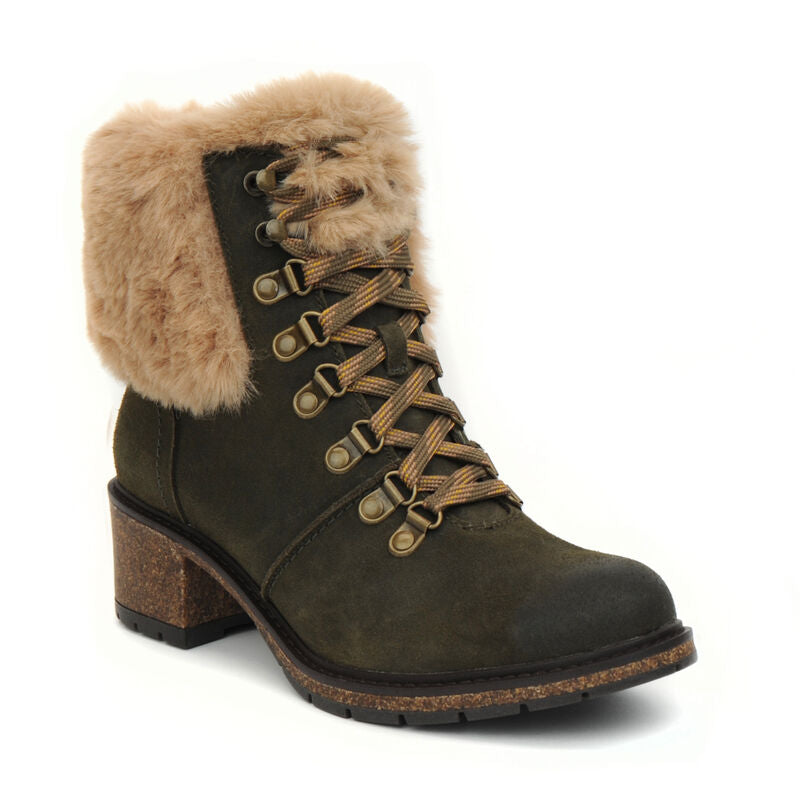 Brooklyn Fur Lace Up Boot