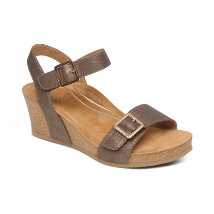 Lexa Quarter Strap Wedge #color_bronze